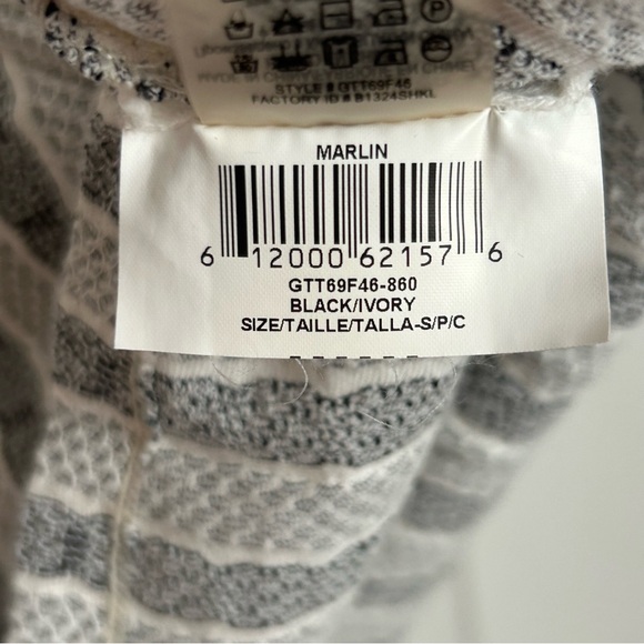 BCBGMAXAZRIA Marlin Ivory/Black Dress - Picture 9 of 9